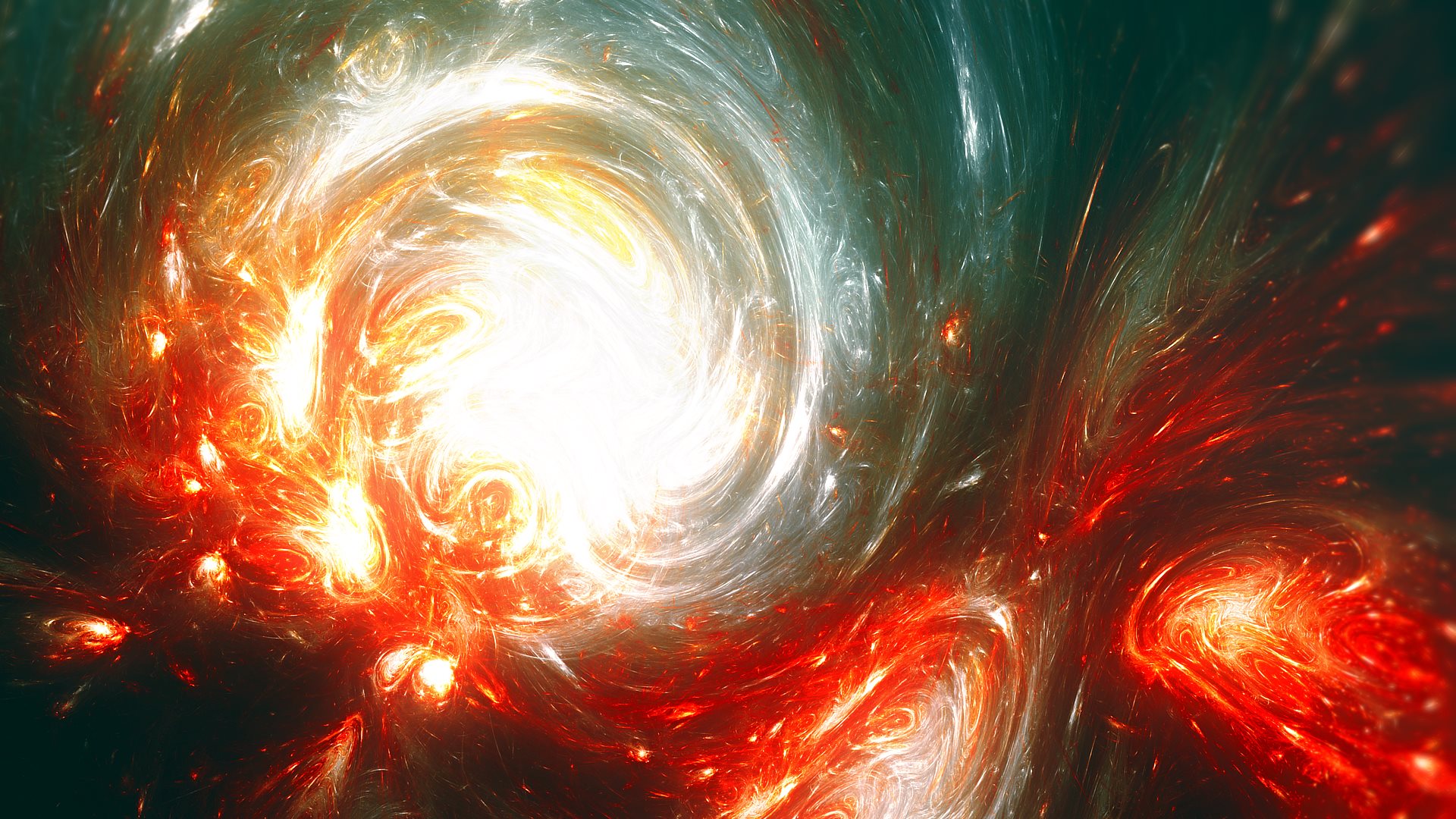 Cosmic Whirls: An Abstract Fractal HD Wallpaper by SallySlips