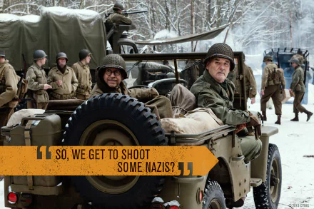 army war Bill Murray The Monuments Men movie HD Desktop Wallpaper | Background Image