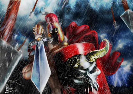 dark warrior HD Desktop Wallpaper | Background Image