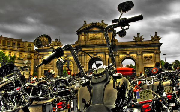 man made Puerta de Alcalá HD Desktop Wallpaper | Background Image