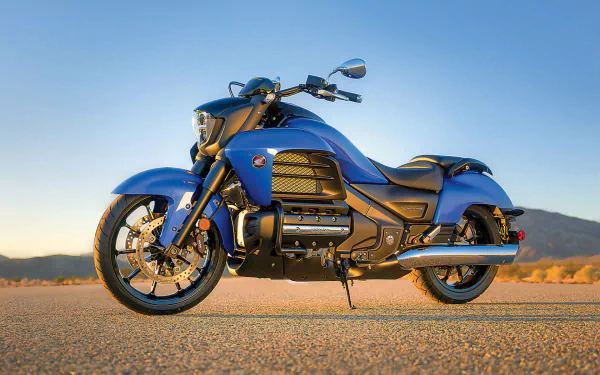blue motorcycle bike Honda vehicle Honda Valkyrie HD Desktop Wallpaper | Background Image