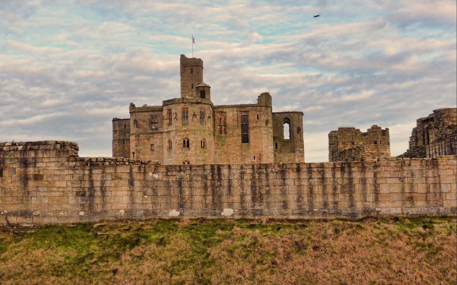 Man Made Warkworth Castle HD Wallpaper