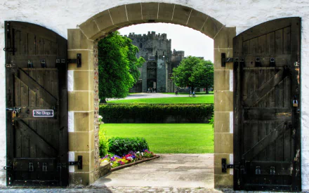  Raby Castle Through Gateway