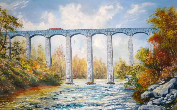 man made Pontcysyllte Aqueduct HD Desktop Wallpaper | Background Image