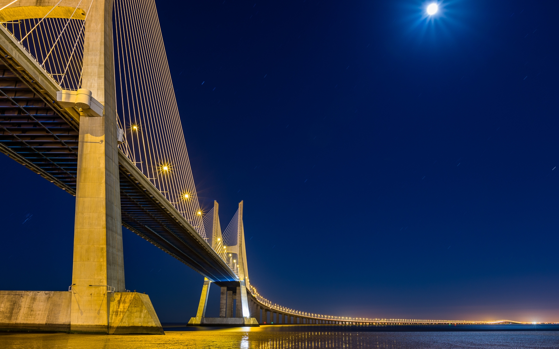 Vasco Da Gama Bridge Full HD Wallpaper And Background Image 1920x1200 ID 552862