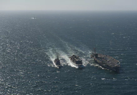  A Replenishment At Sea by James R. Evans