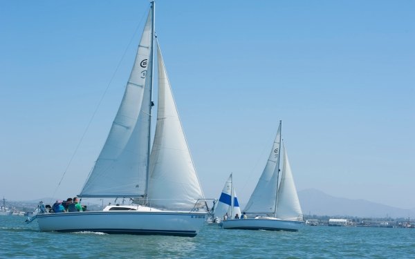 Vehicles Sailboat Boat Sailing Yacht Water HD Wallpaper | Background Image