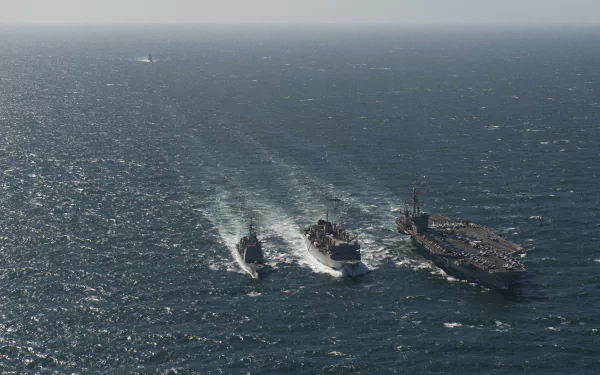  A Replenishment At Sea by James R. Evans