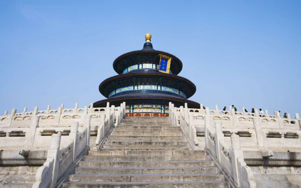 stairs China Beijing religious temple of heaven HD Desktop Wallpaper | Background Image