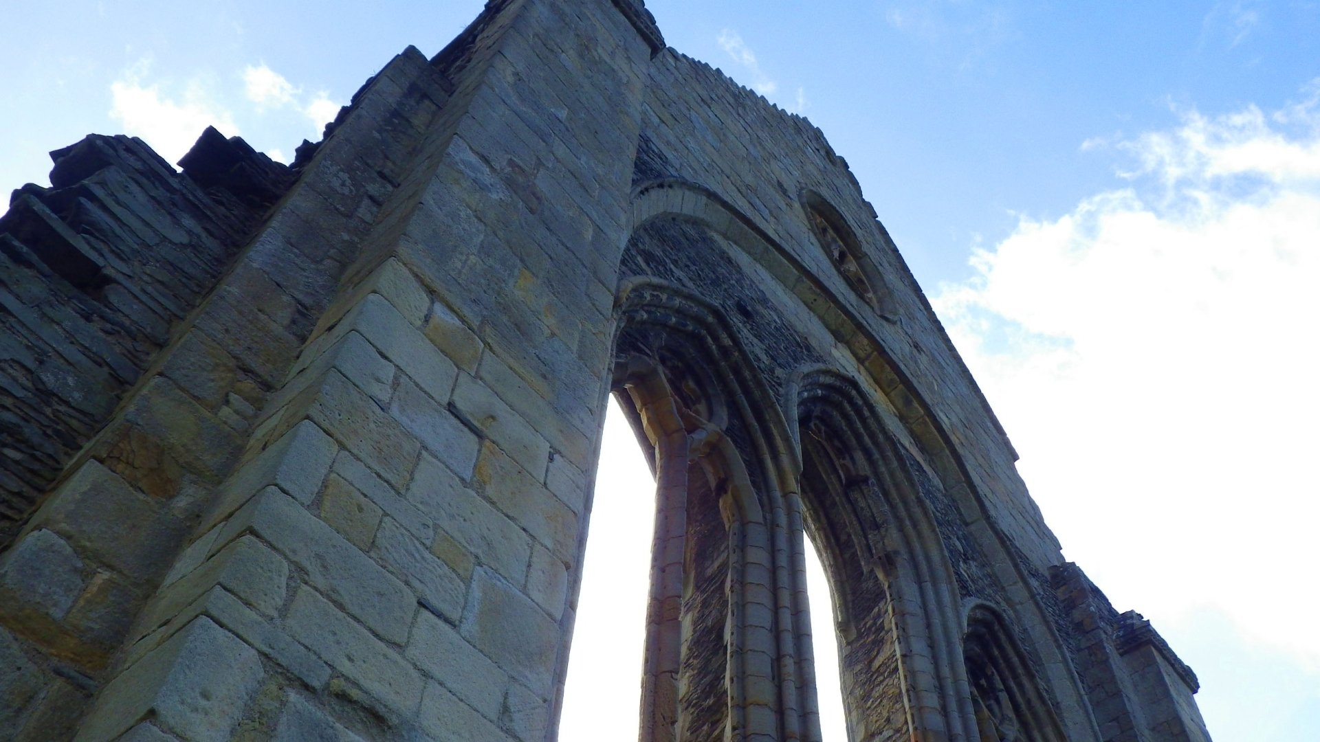 Download Religious Valle Crucis Abbey HD Wallpaper