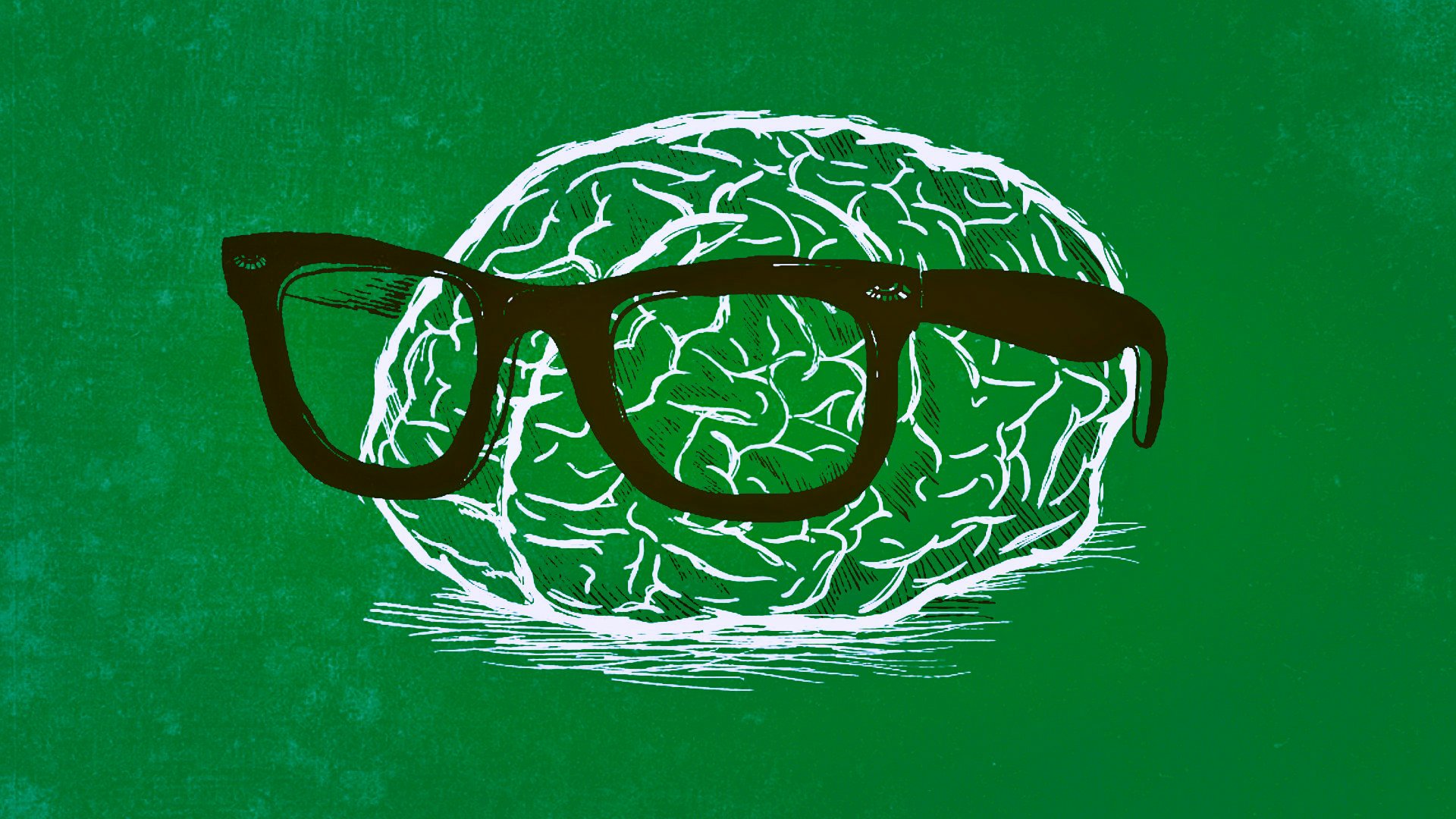 Nerd Brain Green Color by TheAWPMaster
