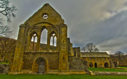 religious Valle Crucis Abbey HD Desktop Wallpaper | Background Image