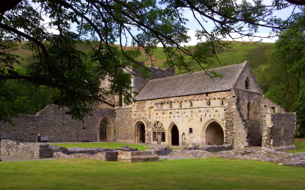religious Valle Crucis Abbey HD Desktop Wallpaper | Background Image