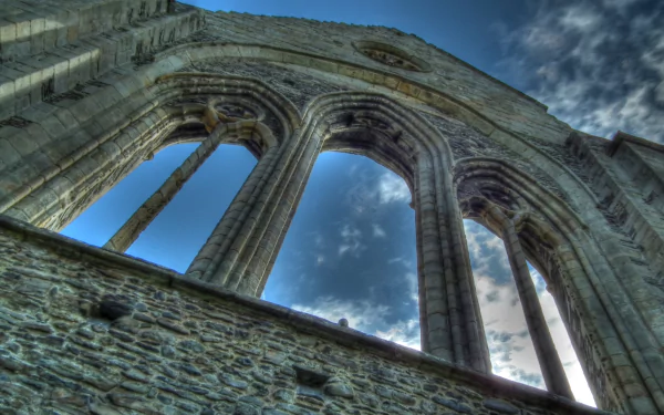 religious Valle Crucis Abbey HD Desktop Wallpaper | Background Image