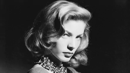 face Black & White American actress Celebrity lauren bacall HD Desktop Wallpaper | Background Image
