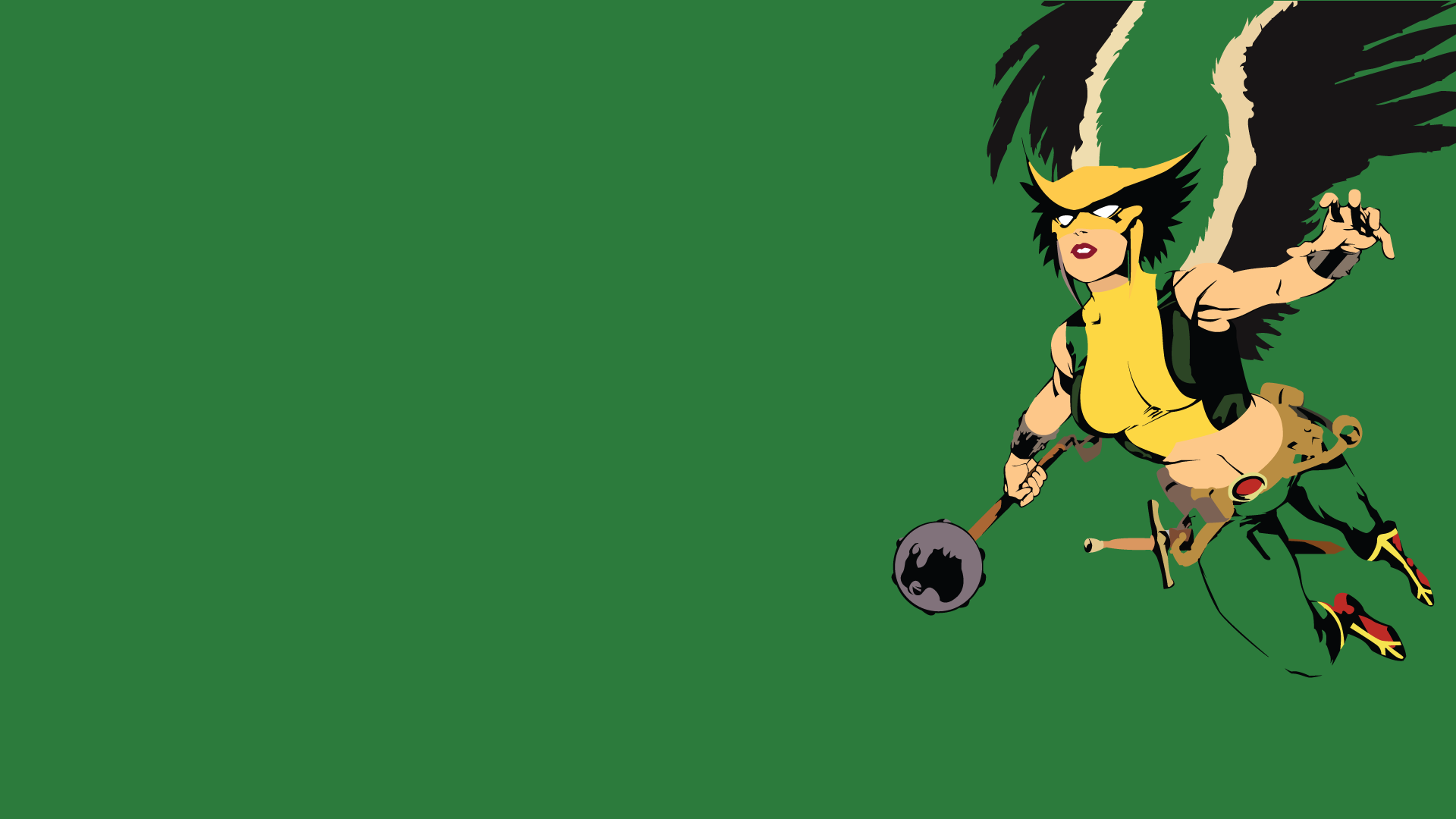 Download Mace Wings DC Comics Kendra Sanders Hawkgirl (DC Comics) Comic Hawkgirl HD Wallpaper