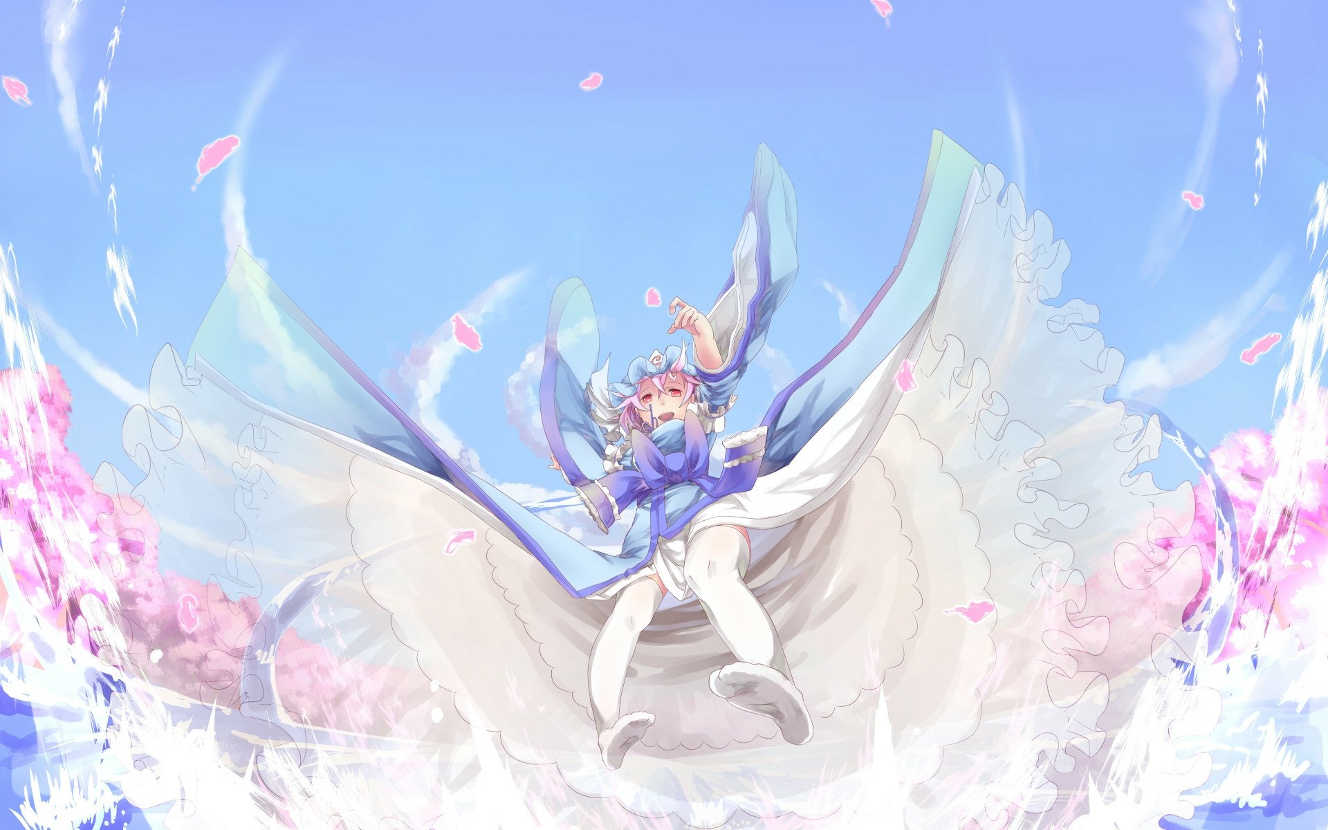 Fairy pure. Satori Touhou. Yuyuko Wallpaper.