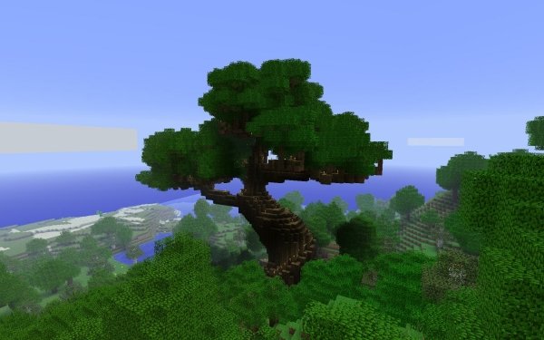 Video Game Minecraft Mojang Tree HD Wallpaper | Background Image