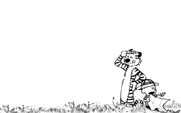 Calvin (Calvin & Hobbes) Hobbes (Calvin & Hobbes) Comic Calvin & Hobbes HD Desktop Wallpaper | Background Image