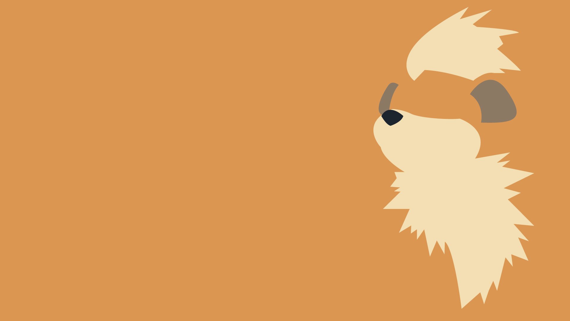 Download Minimalist Growlithe (Pokémon) Video Game Pokemon Minimalist  Gaming HD Wallpaper, image size:1920x1080