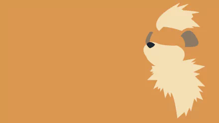 minimalist Growlithe (Pokémon) video game Pokemon Minimalist Gaming HD Desktop Wallpaper | Background Image