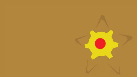 minimalist Staryu (Pokemon) video game Pokemon Minimalist Gaming HD Desktop Wallpaper | Background Image
