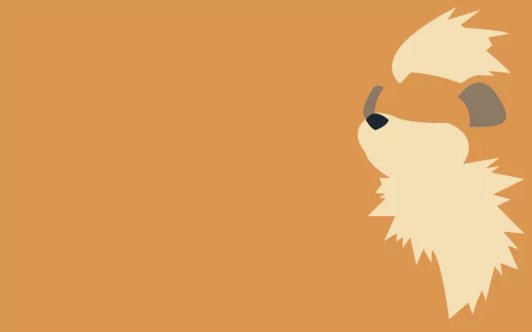 minimalist Growlithe (Pokémon) video game Pokemon Minimalist Gaming HD Desktop Wallpaper | Background Image