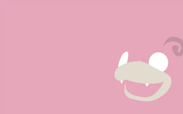 minimalist Slowpoke (Pokemon) video game Pokemon Minimalist Gaming HD Desktop Wallpaper | Background Image