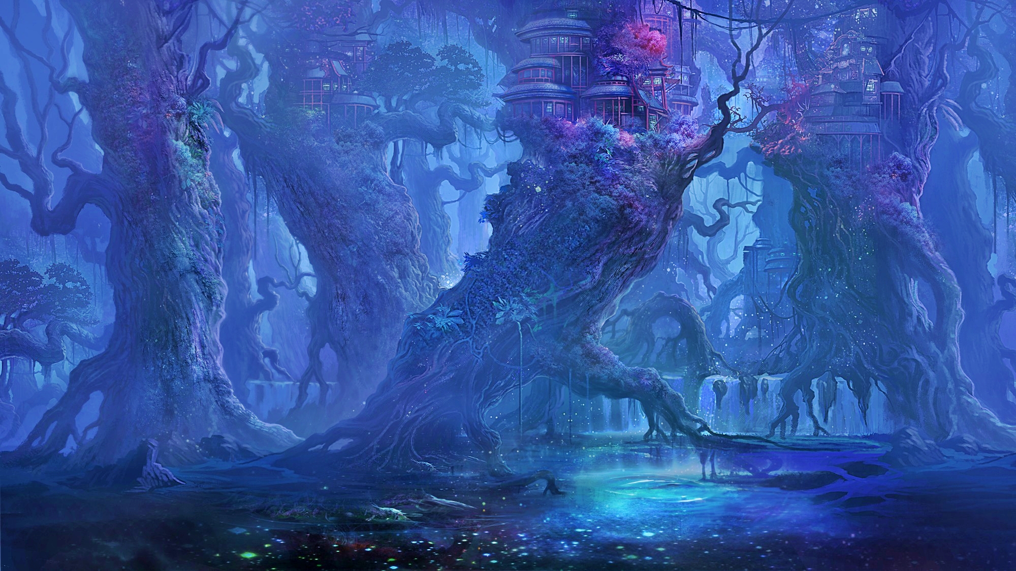 Enchanted Fantasy Landscape HD Wallpaper