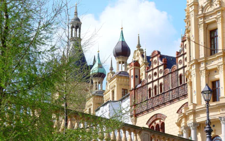 man made Schwerin Palace HD Desktop Wallpaper | Background Image