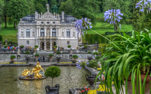 man made Linderhof Palace HD Desktop Wallpaper | Background Image