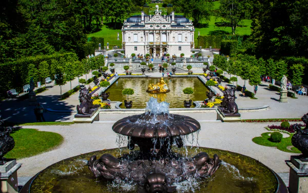 man made Linderhof Palace HD Desktop Wallpaper | Background Image