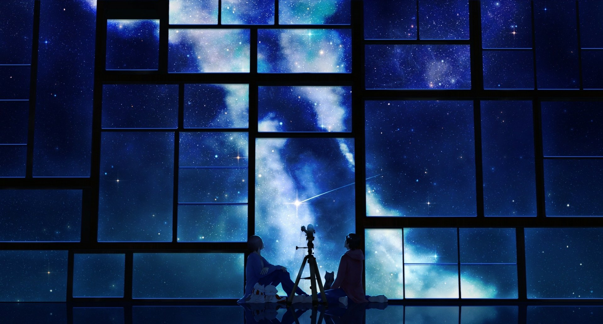 Windows 11 Wallpaper Night Anime Character - IMAGESEE