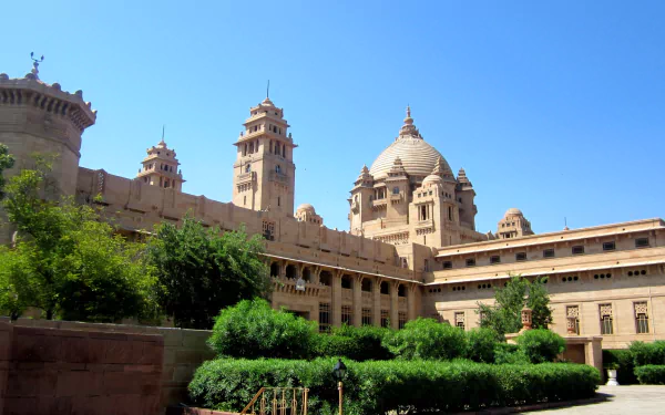 man made Umaid Bhawan Palace HD Desktop Wallpaper | Background Image