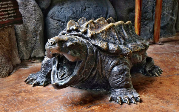 Animal alligator snapping turtle HD Desktop Wallpaper | Background Image