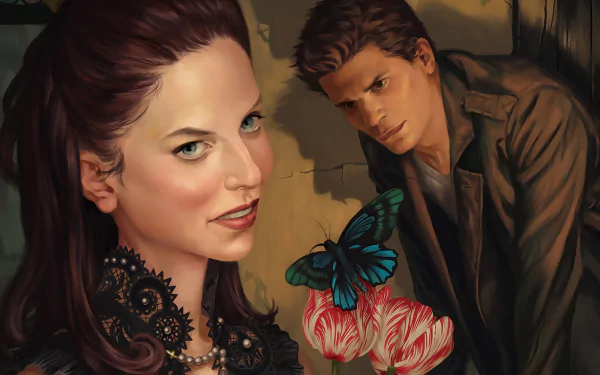 Comic Angel And Faith HD Desktop Wallpaper | Background Image