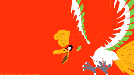 Ho-oh (Pokémon) video game Pokémon: Gold and Silver HD Desktop Wallpaper | Background Image