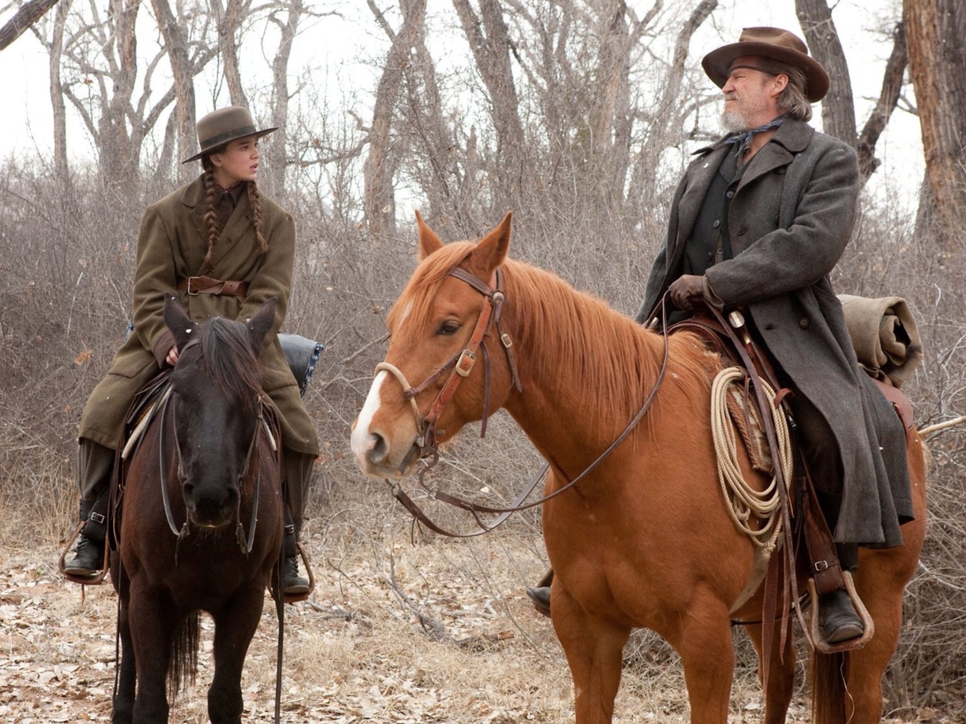 Download Jeff Bridges Hailee Steinfeld Movie True Grit (2010) HD Wallpaper