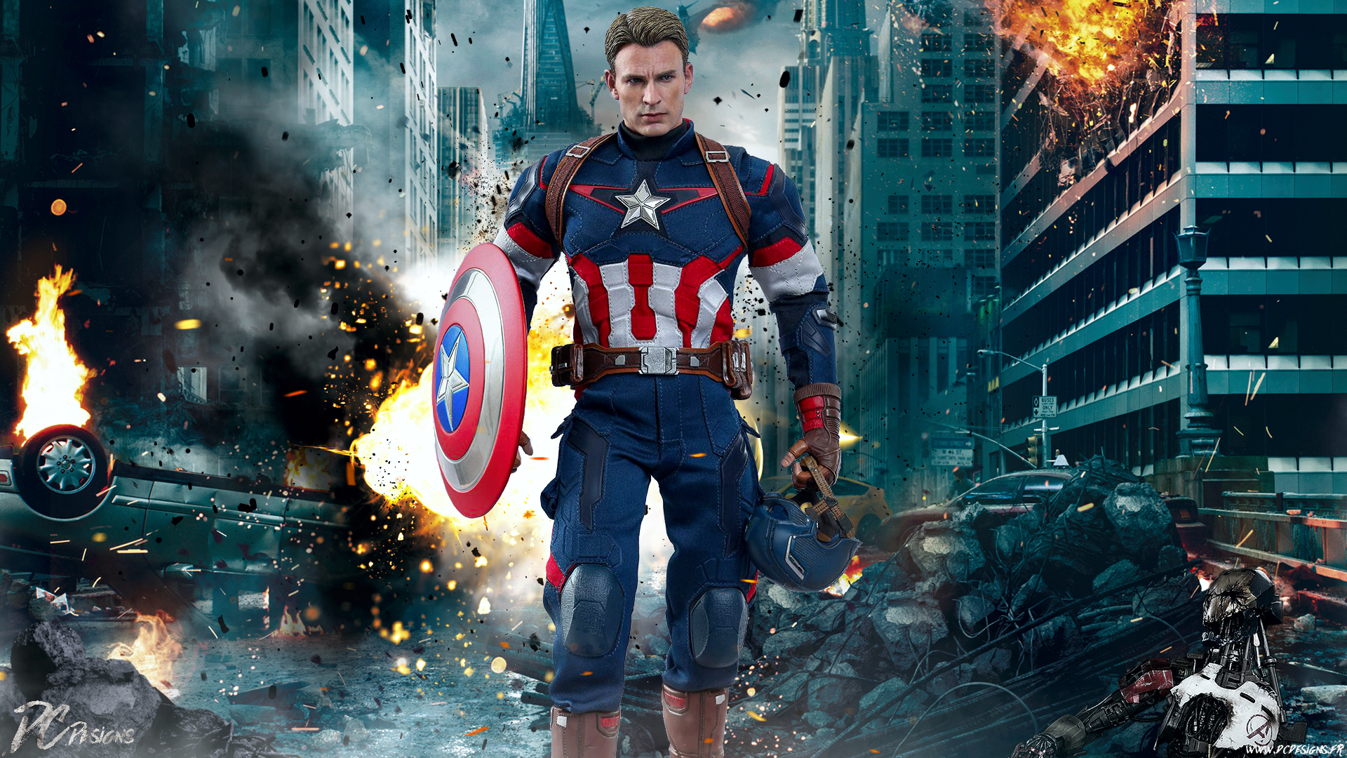 Captain America Full HD Papel de Parede and Background Image