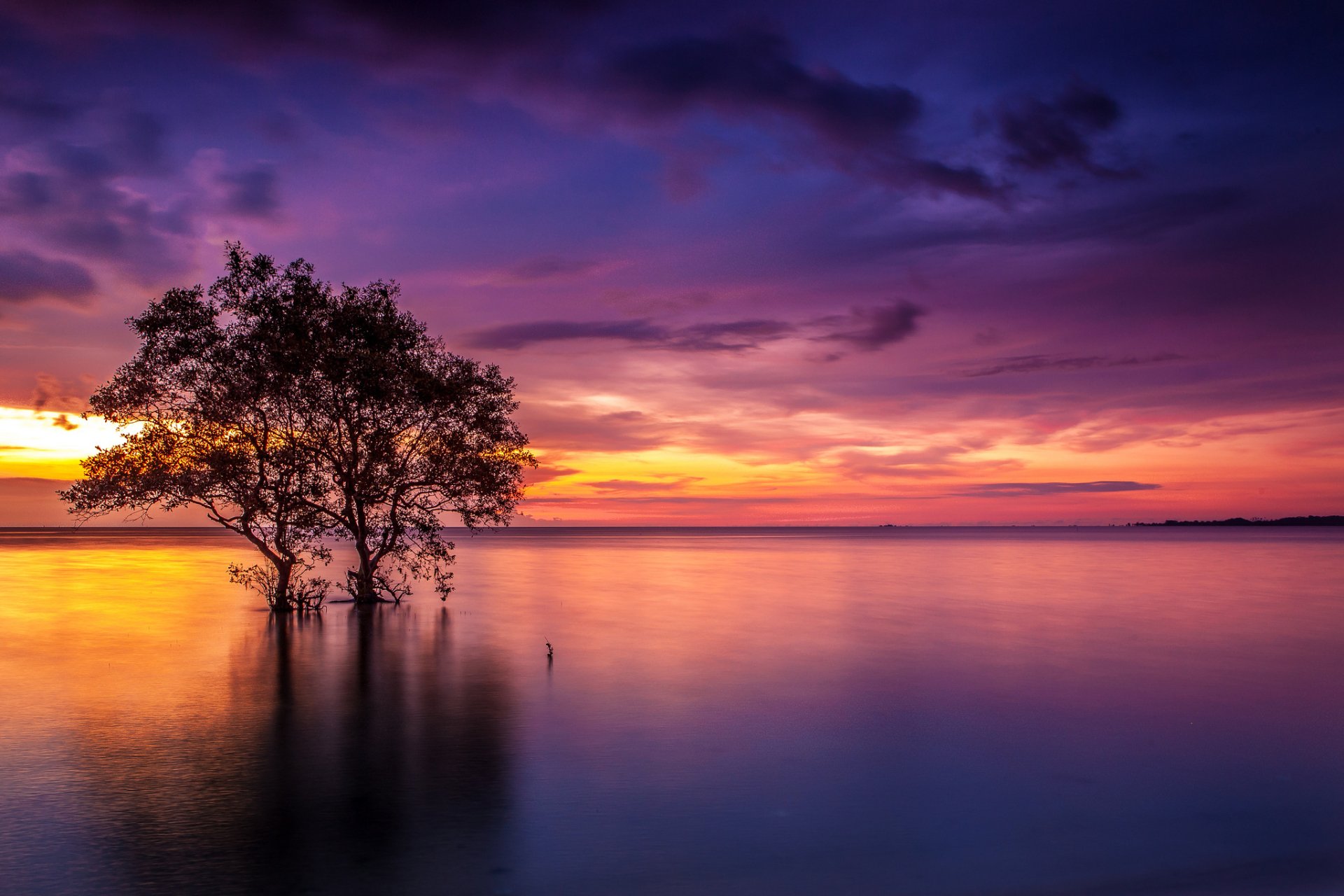 Download Nature Sunset HD Wallpaper