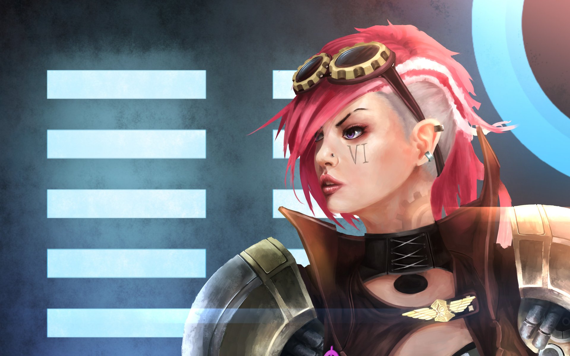 Download VI (League Of Legends) Video Game League Of Legends HD Wallpaper  by wifc