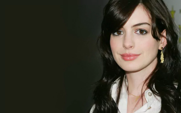 earrings face Celebrity Anne Hathaway HD Desktop Wallpaper | Background Image