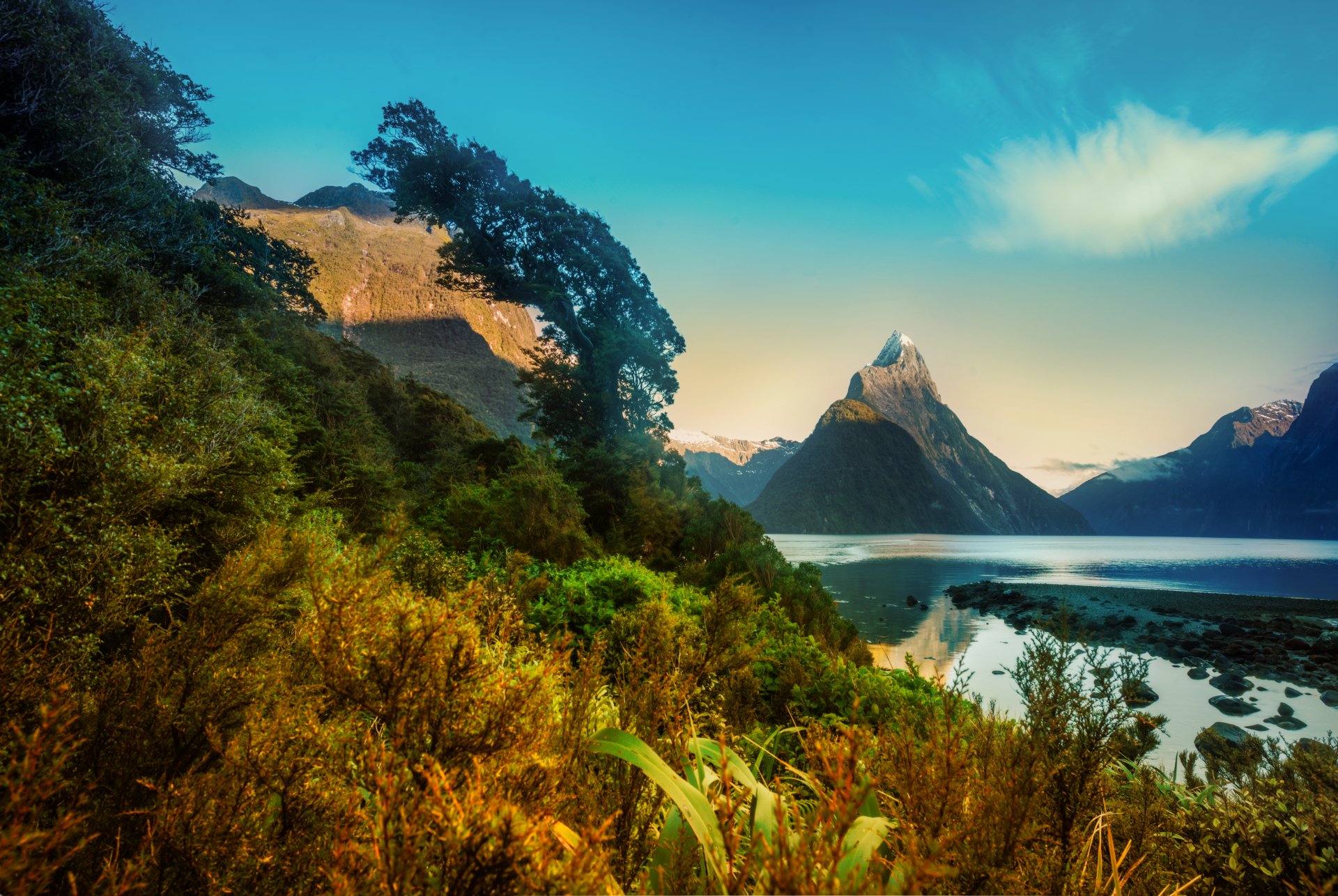 Mitre Peak ( Rahotu ) 5k Retina Ultra HD Wallpaper | Background Image