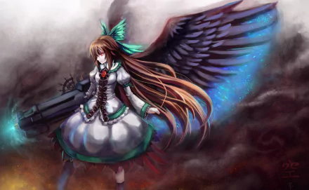 Utsuho Reiuji Anime Touhou HD Desktop Wallpaper | Background Image