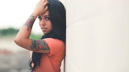 woman tattoo HD Desktop Wallpaper | Background Image