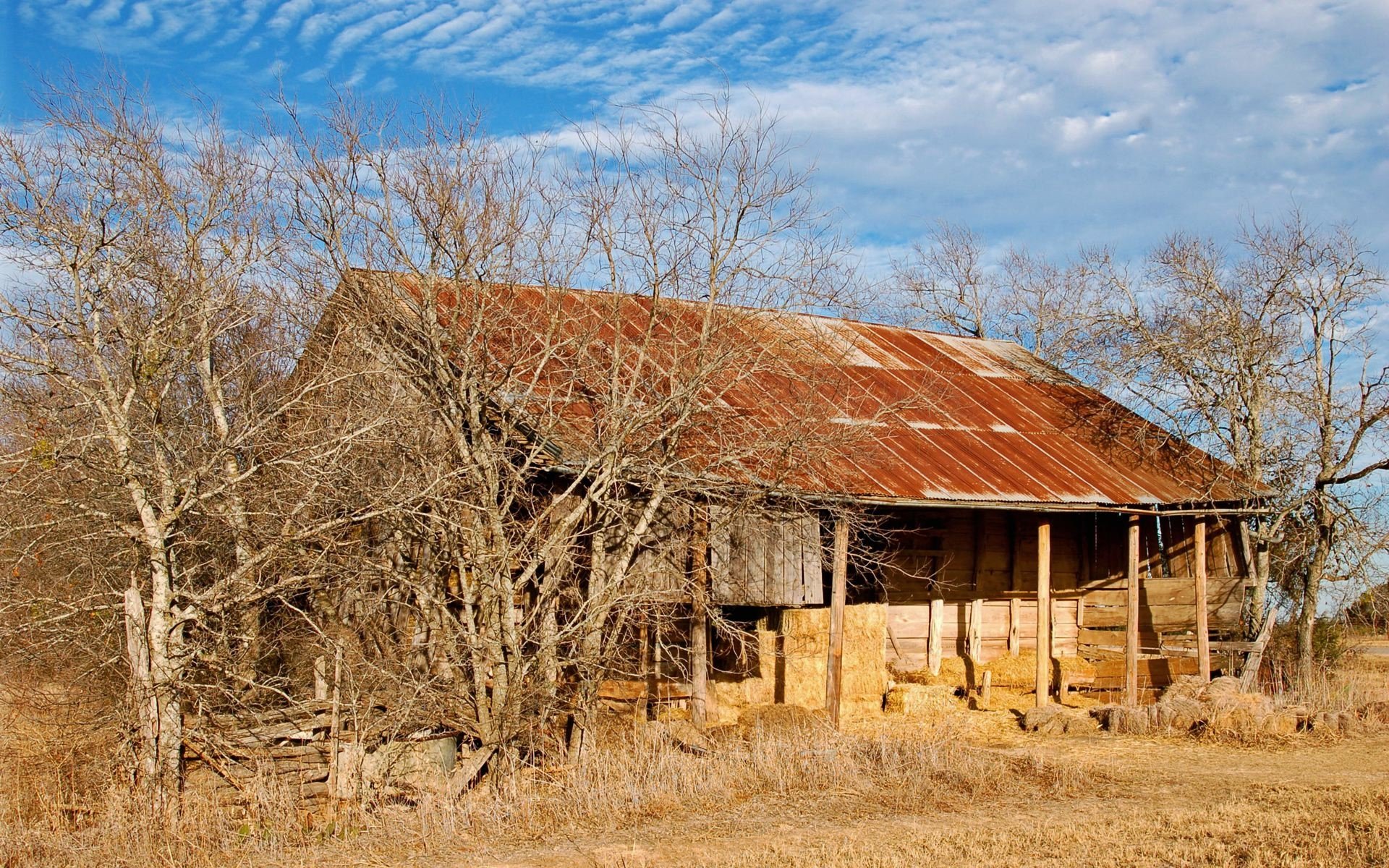 Download Man Made Barn HD Wallpaper
