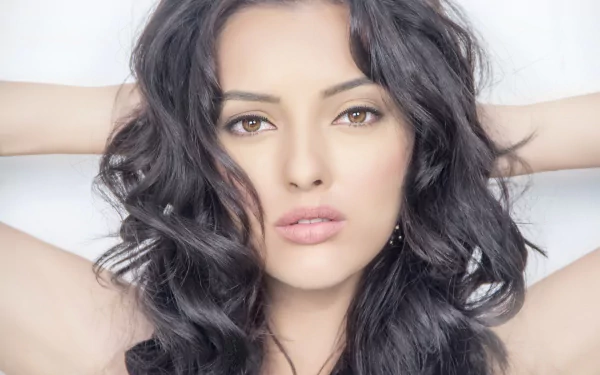 brunette hair face model woman Kristina Akheeva HD Desktop Wallpaper | Background Image