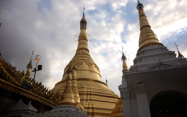 yangon Myanmar religious Shwedagon Pagoda HD Desktop Wallpaper | Background Image