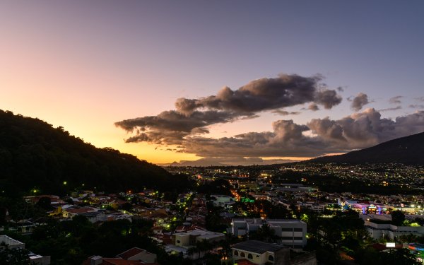 Man Made San Salvador Cities El Salvador Evening Sky Cloud HD Wallpaper | Background Image