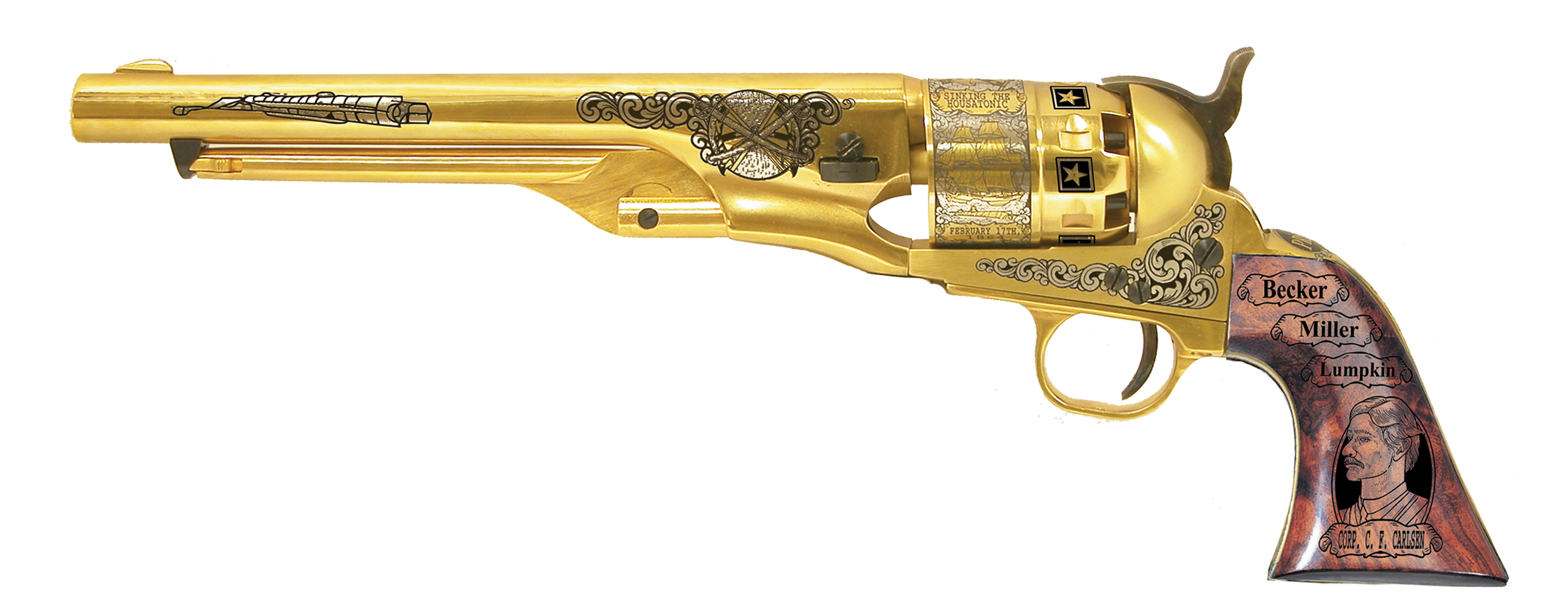 Weapons H.L. Hunley Revolver HD Wallpaper | Background Image